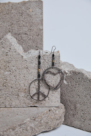 The Peace & Love Earrings